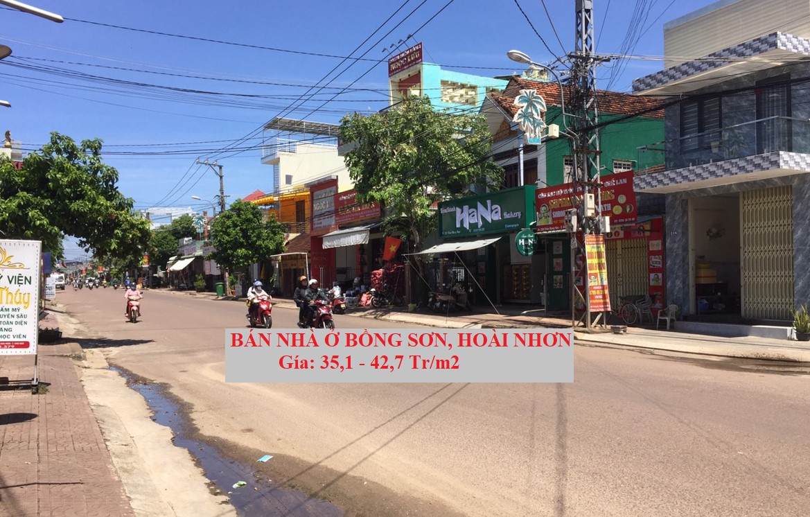 Bán Nhà ở Đường Trần Hưng Đạo, Bồng Sơn, Hoài Nhơn|42,7tr/m2