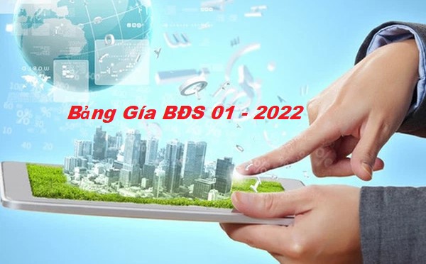 Cập Nhật Mới Bảng Gía Bất Động Sản (BĐS) Tháng 01/2022