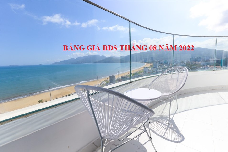 Cập Nhật Mới Bảng Gía Bất Động Sản (BĐS) Tháng 08/2022