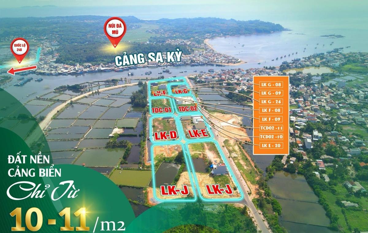Đất Nền Tịnh Kỳ - Sa Kỳ, Ven Biển Quảng Ngãi |Gía 900tr
