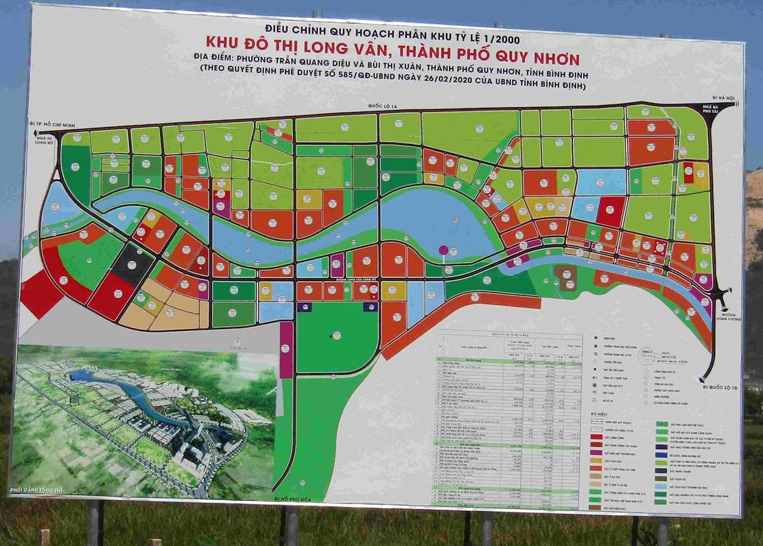 Quy Hoạch Chi Tiết 1/500 Khu Đô Thị Long Vân 2, TP. Quy Nhơn