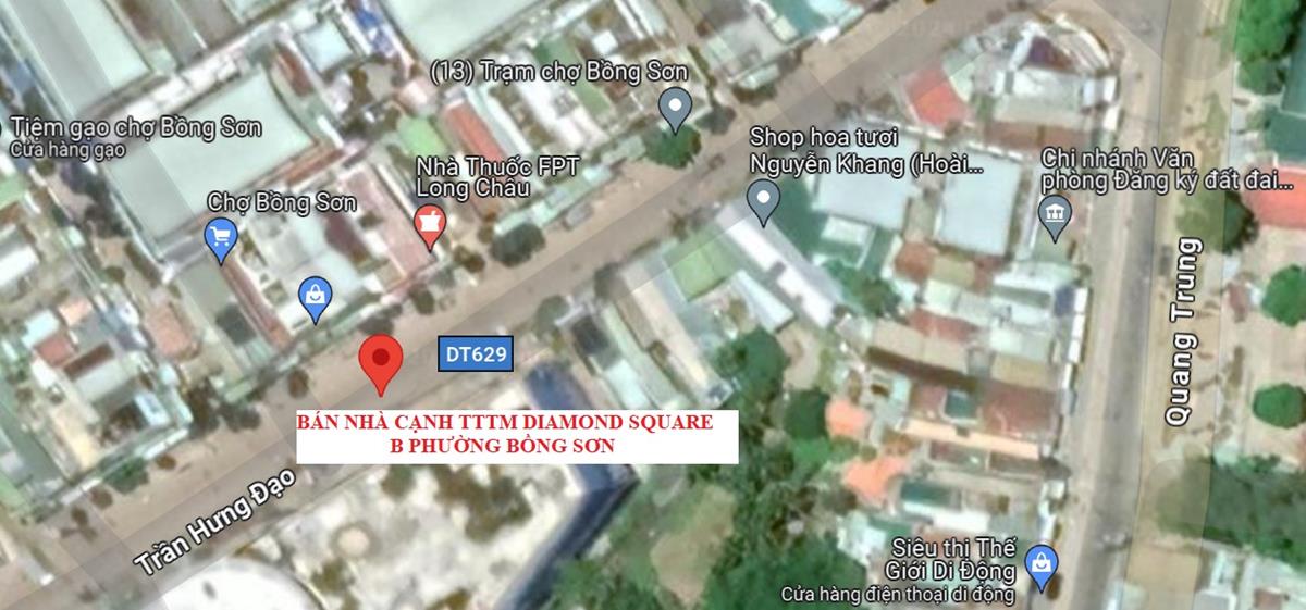 Bán Nhà Đối Diện chợ, Kế Trung Tâm Thương Mại P. Bồng Sơn🔵