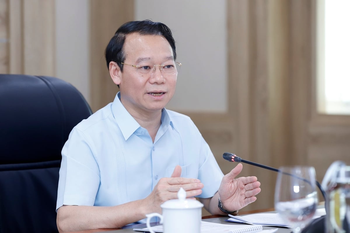 Bộ trưởng Đỗ Đức Duy kết luận cuộc họp. Ảnh: Khương Trung.