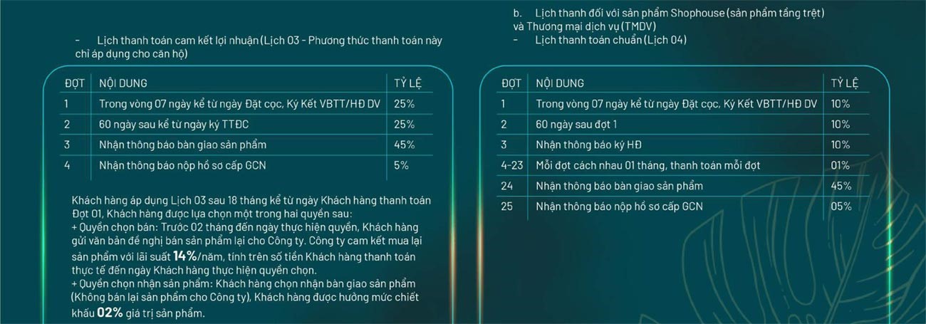 phương thức thanh toán the peak garden quận 7