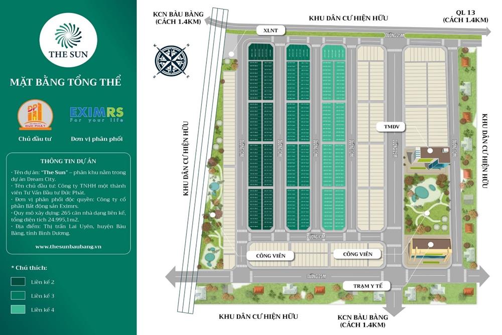 mặt bằng dream city bàu bàng