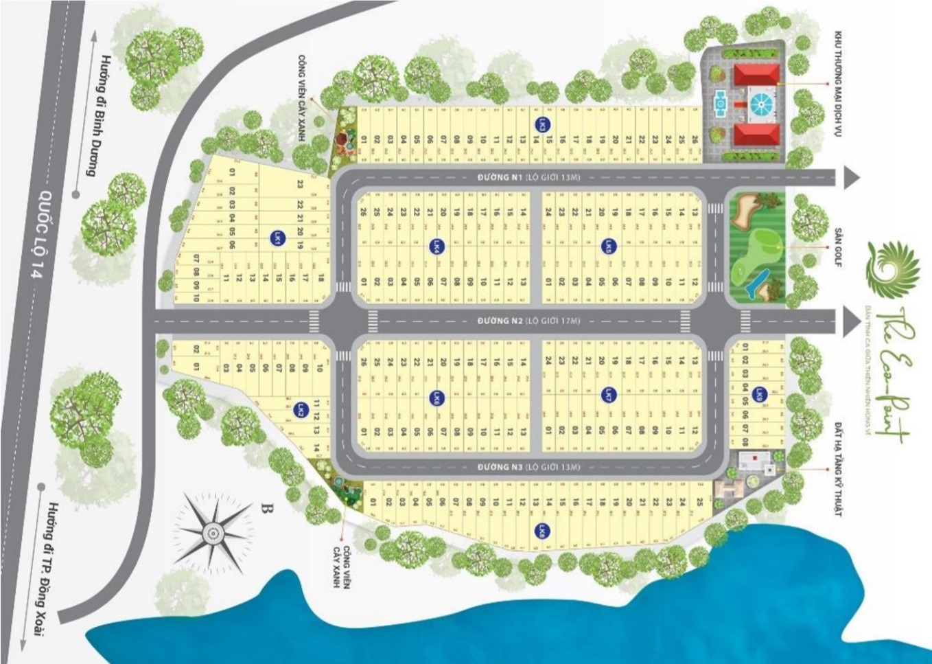 mặt bằng asian lake view đồng soài bình phước