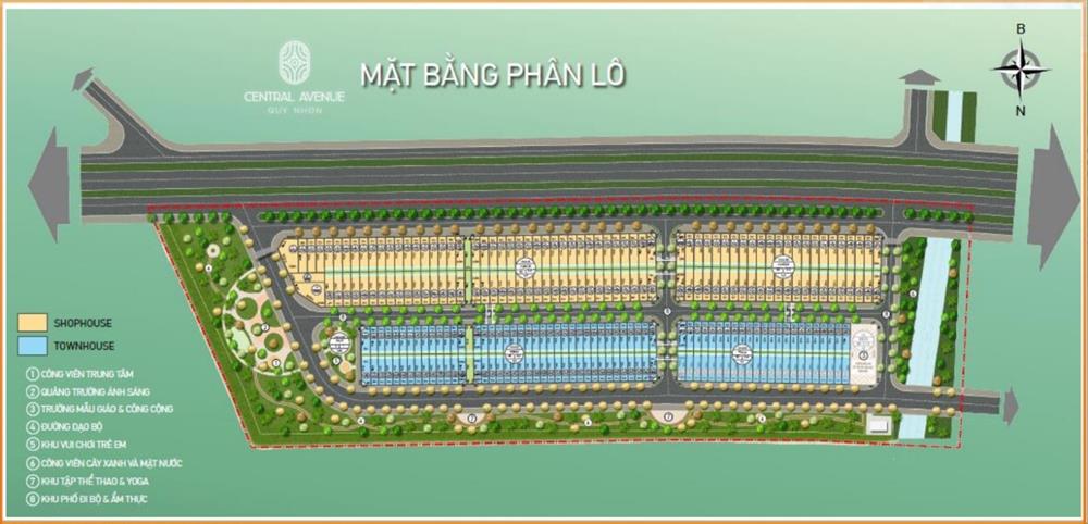 mặt bằng đất nền cát tiến