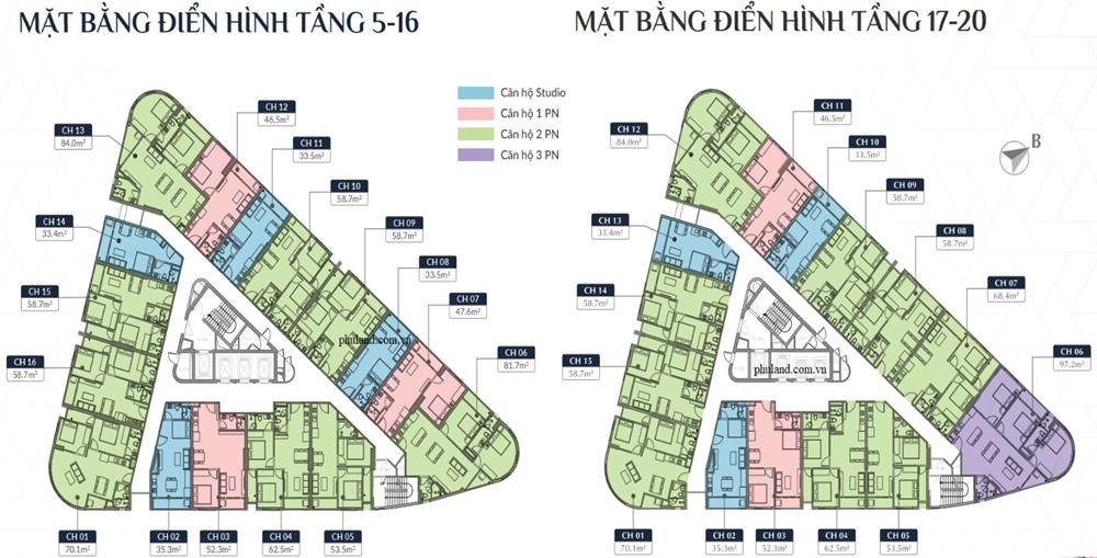 mặt bằng căn hộ vina2 quy nhơn