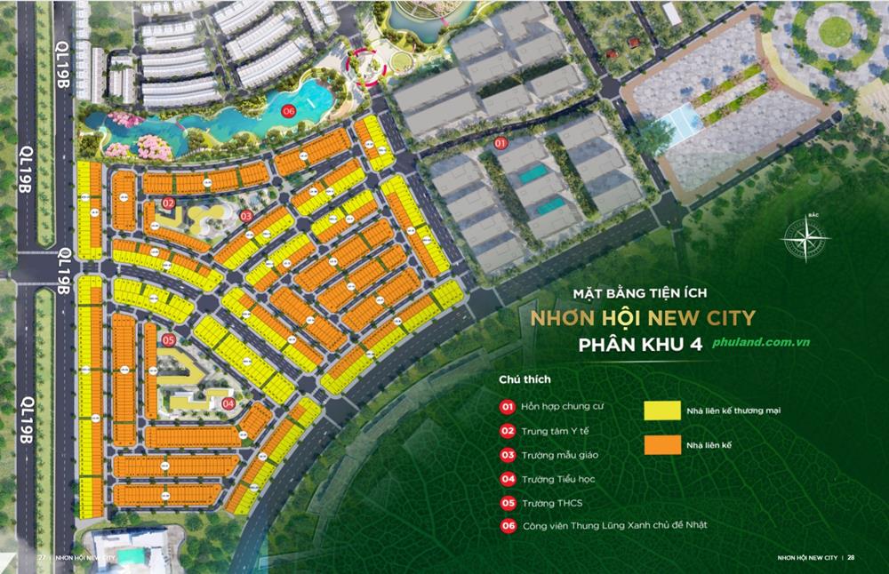 phân khu 4 khu kinh tế nhơn hội new city