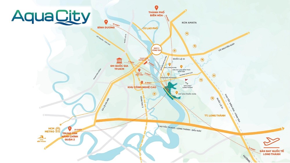 địa chỉ aqua city đồng nai