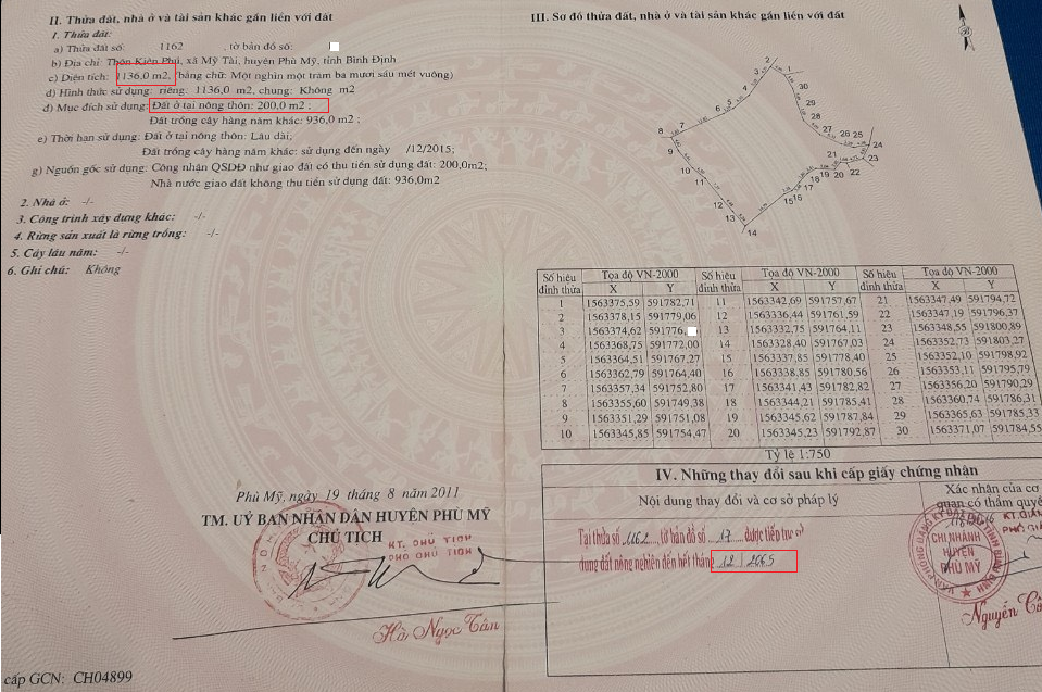 đất mỹ tài phù mỹ giá rẻ