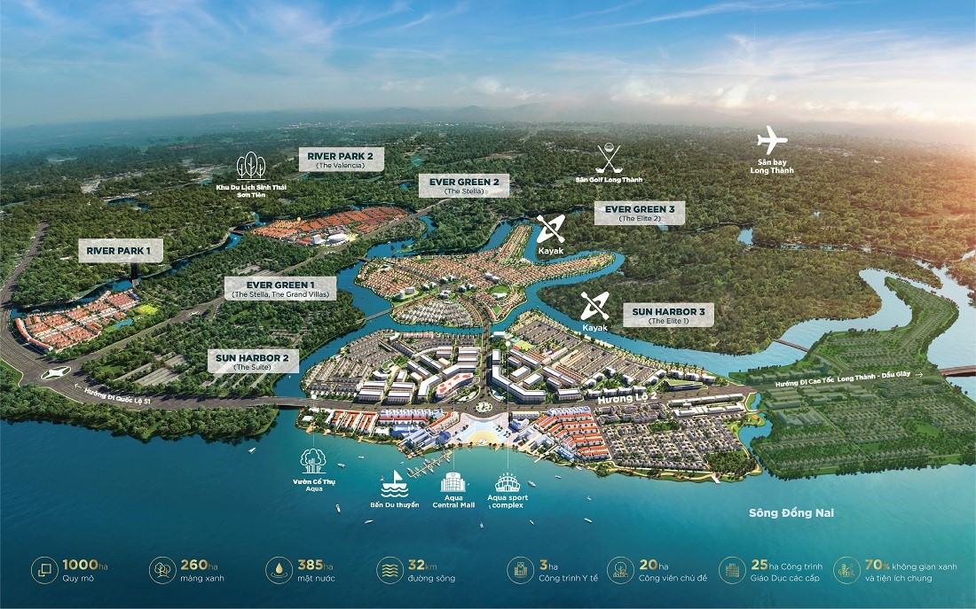 mặt bằng tổng thể aqua city