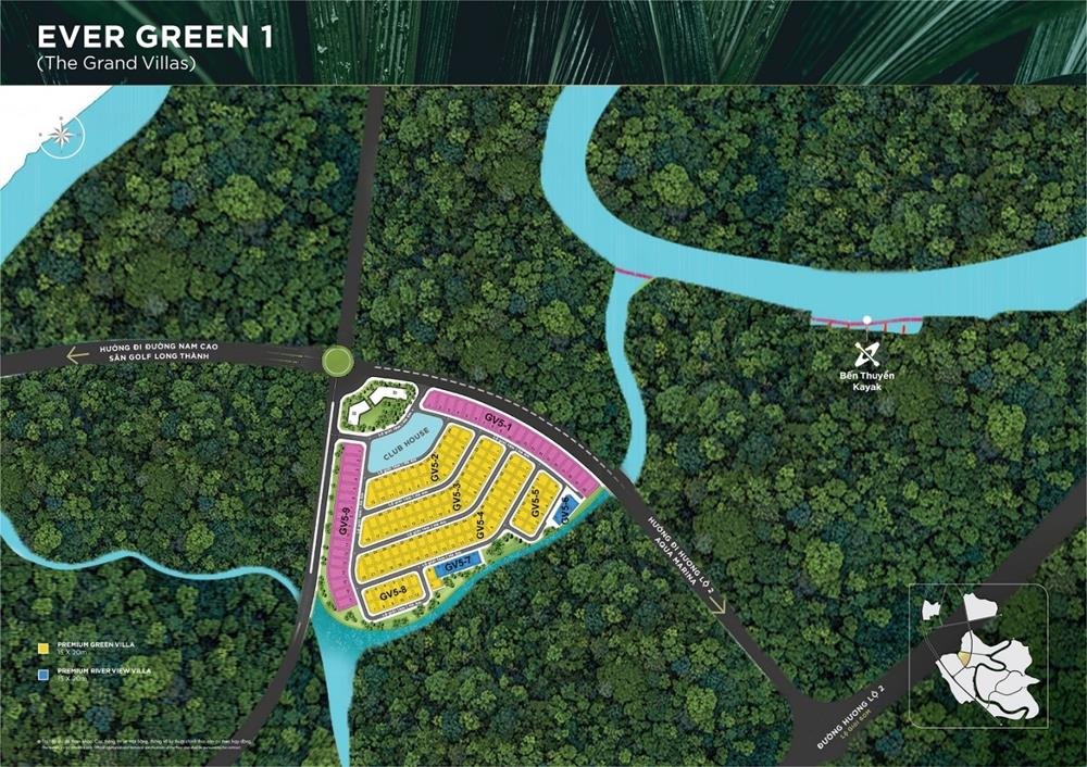 mặt bằng tổng thể EVER GREEN 1 ( The Grand Villas) – Aqua City