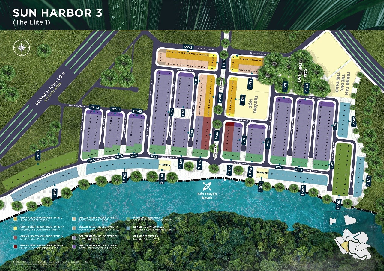 Mặt Bằng Tổng Thể SUN HARBOR 3 (The Elite)
