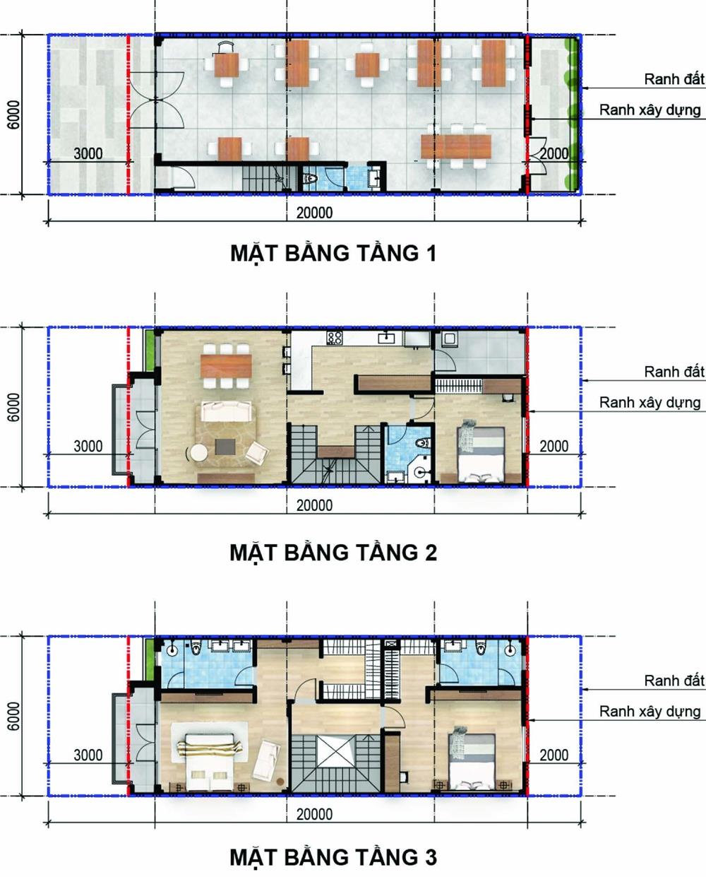 mặt bằng tầng shophouse aqua city