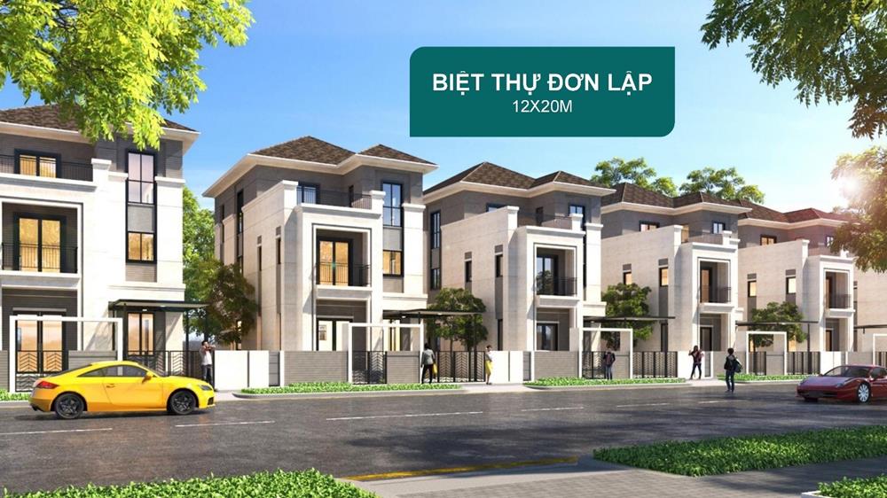 mẫu biệt thự đơn lập aqua city