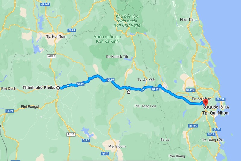 tuyến cao tốc pleiku quy nhơn