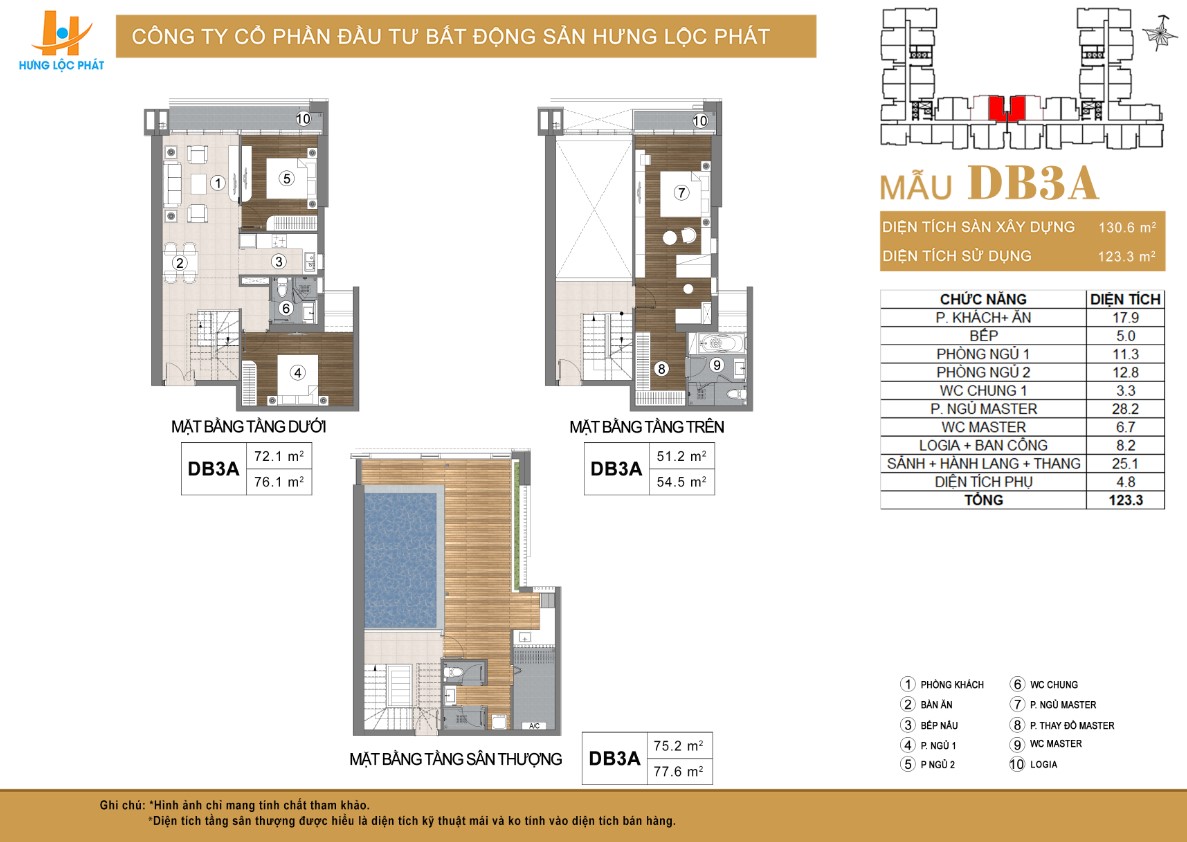 mặt bằng duplex green star
