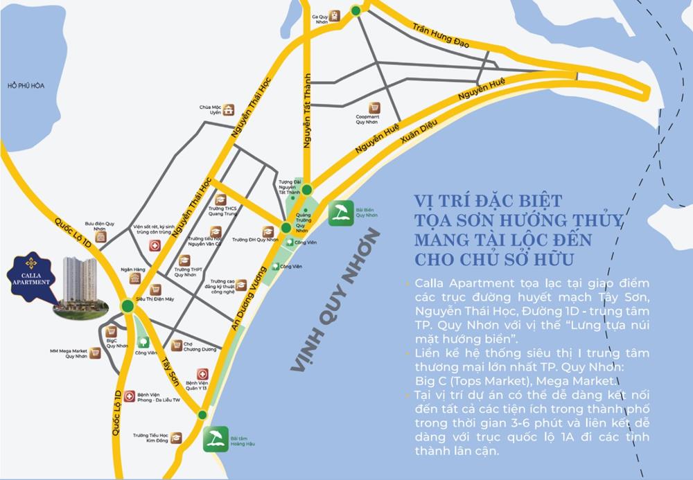 vị trí dự án calla quy nhơn