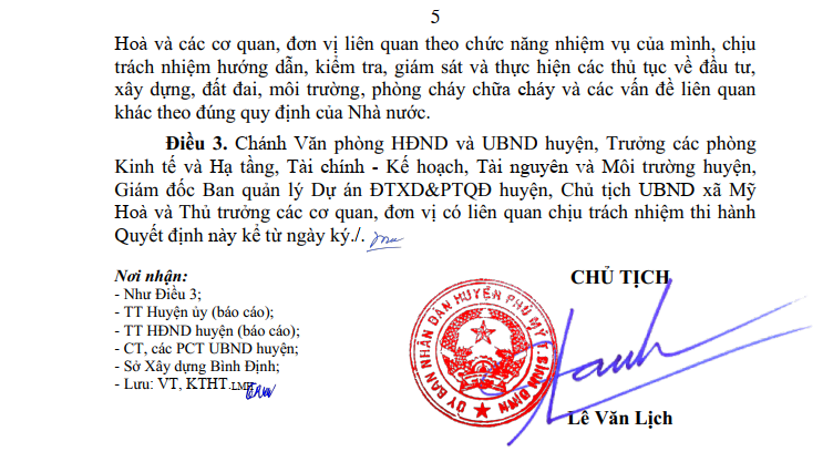 khu tái định cư mỹ hoà