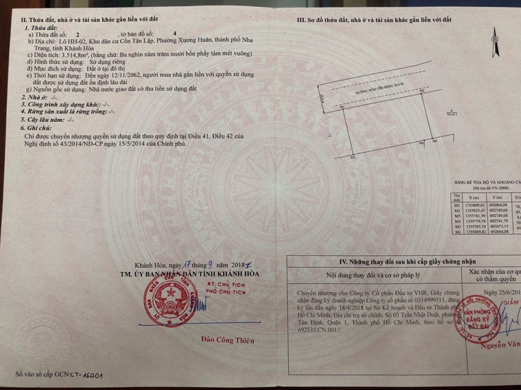 pháp lý công ty cổ phần đầu tư vhr