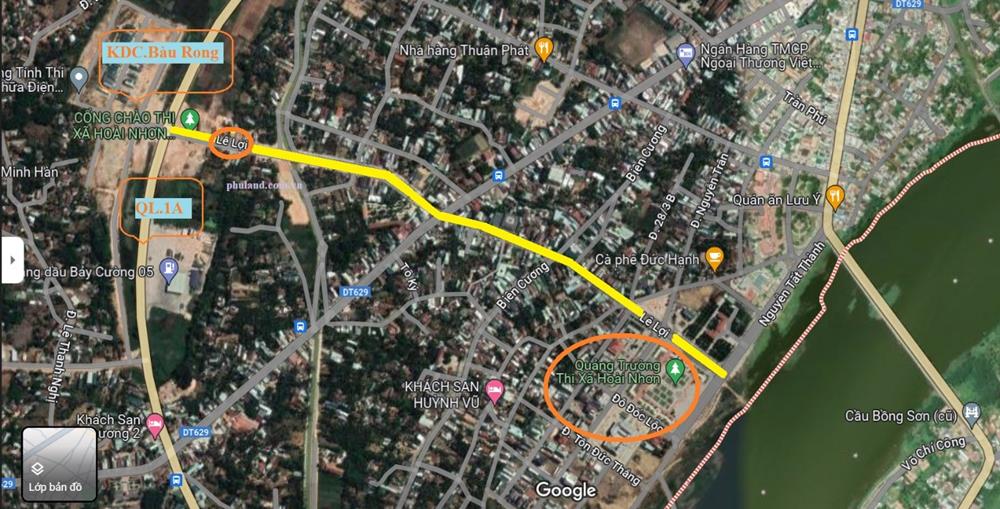 đất nền bàu rong bồng sơn