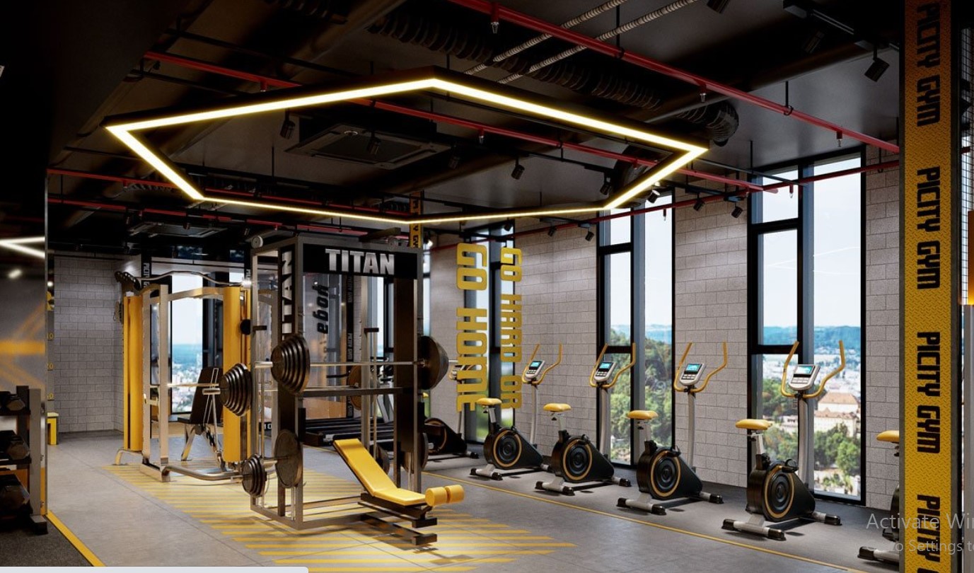 phong tap gym chung cư ở thủ đức ldg sky