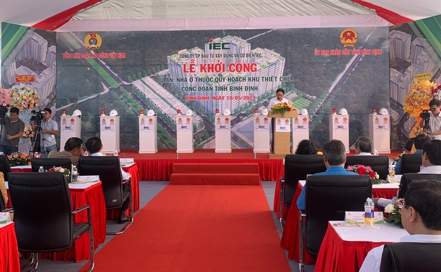 lễ khởi công nhà ở xã hội long vân