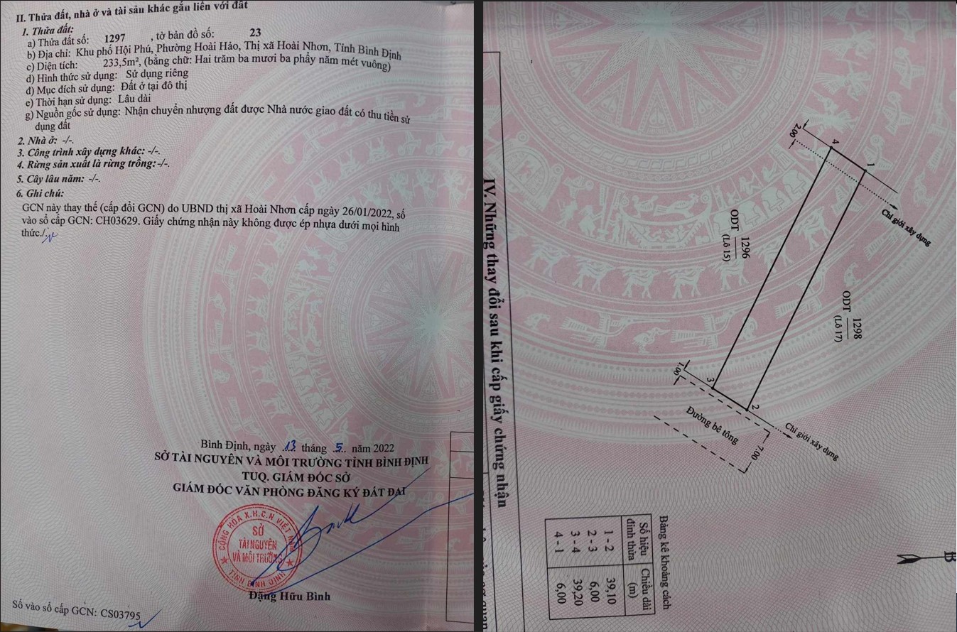 đất nền Hoài Hảo, Hoài Phú