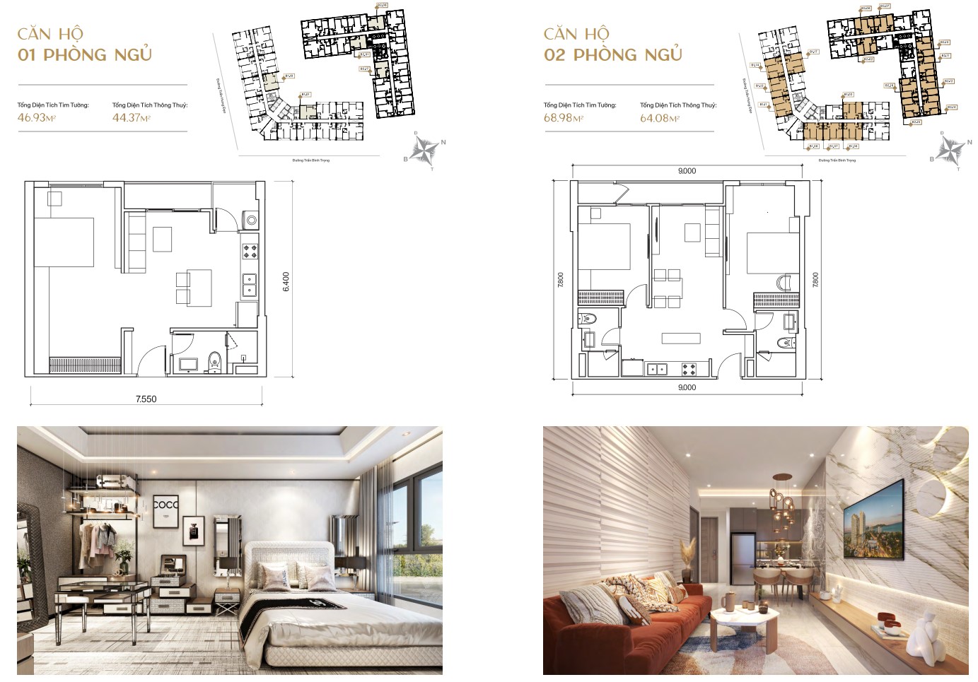 căn hộ 1pn trần hưng đạo