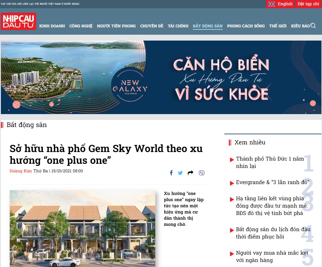 báo đầu tư nói về gem sky world 