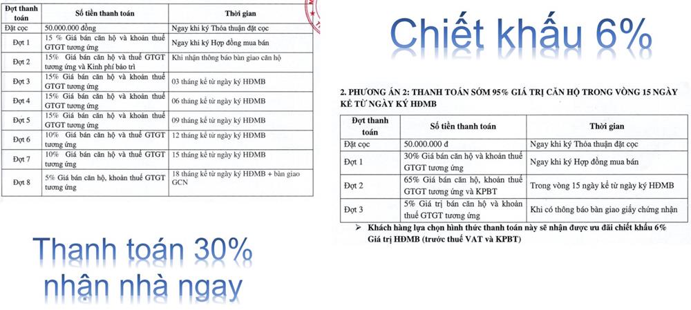 phương thức thanh toán cho chung cư ecolife quy nhơn