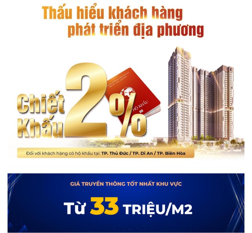 bảng giá chung cư bình dương