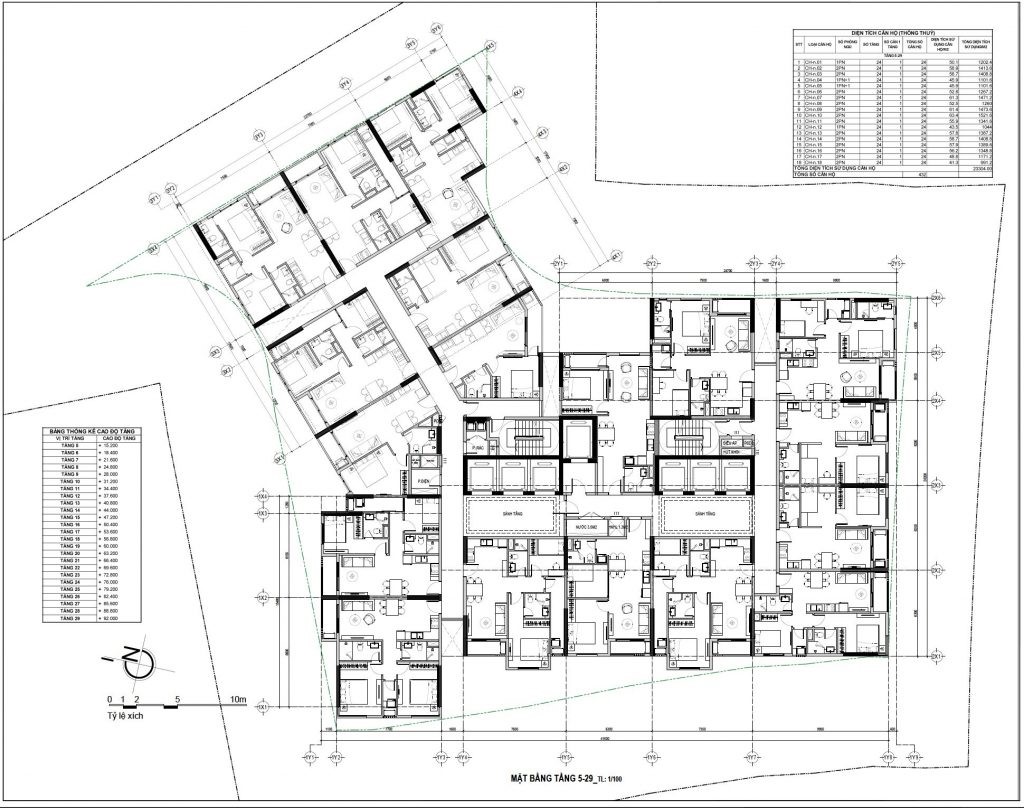  mặt bằng căn hộ honas residence mỹ phước