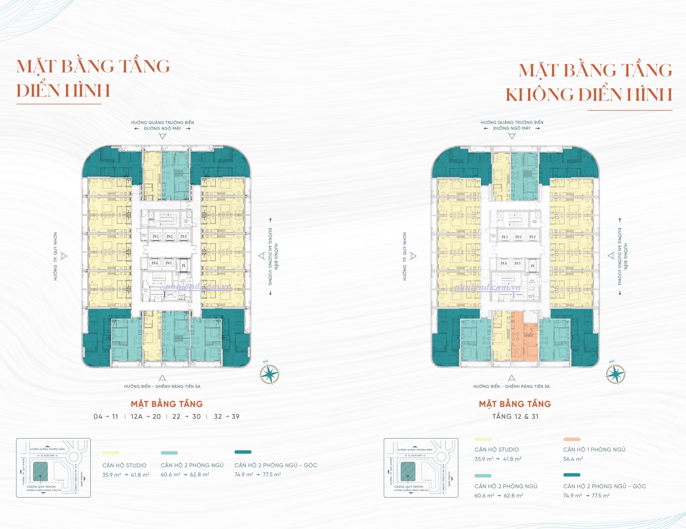 mặt bằng cadia quy nhơn