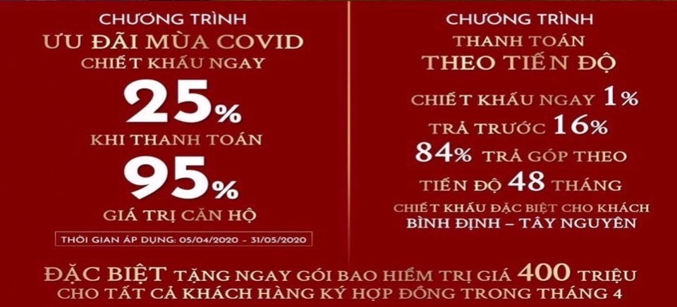 ưu đãi Gía Chung Cư Quy Nhơn